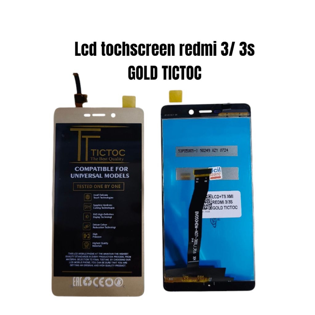 Lcd tochscreen redmi 3/ 3s GOLD TICTOC