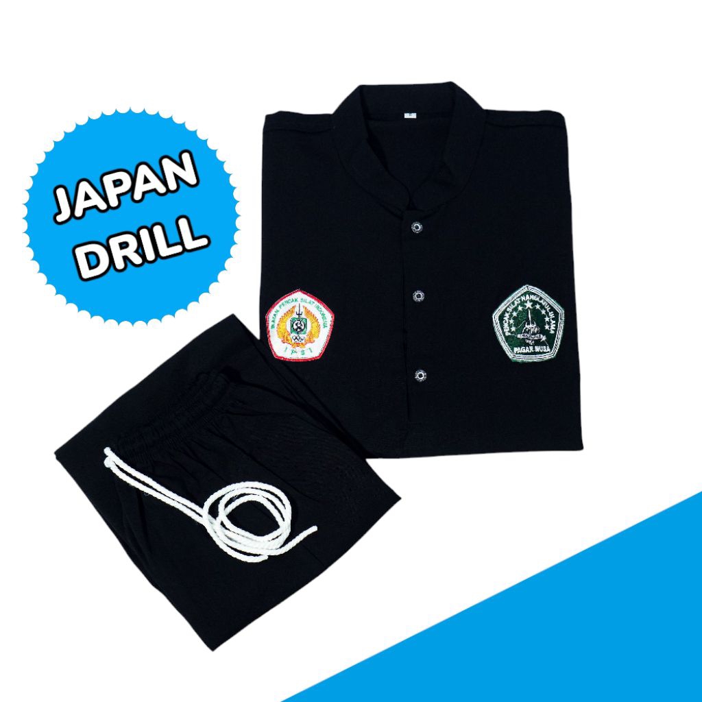 SERAGAM SILAT PAGAR NUSA JAPAN DRILL / SERAGAM PENCAK SILAT / SAKRAL PAGAR NUSA