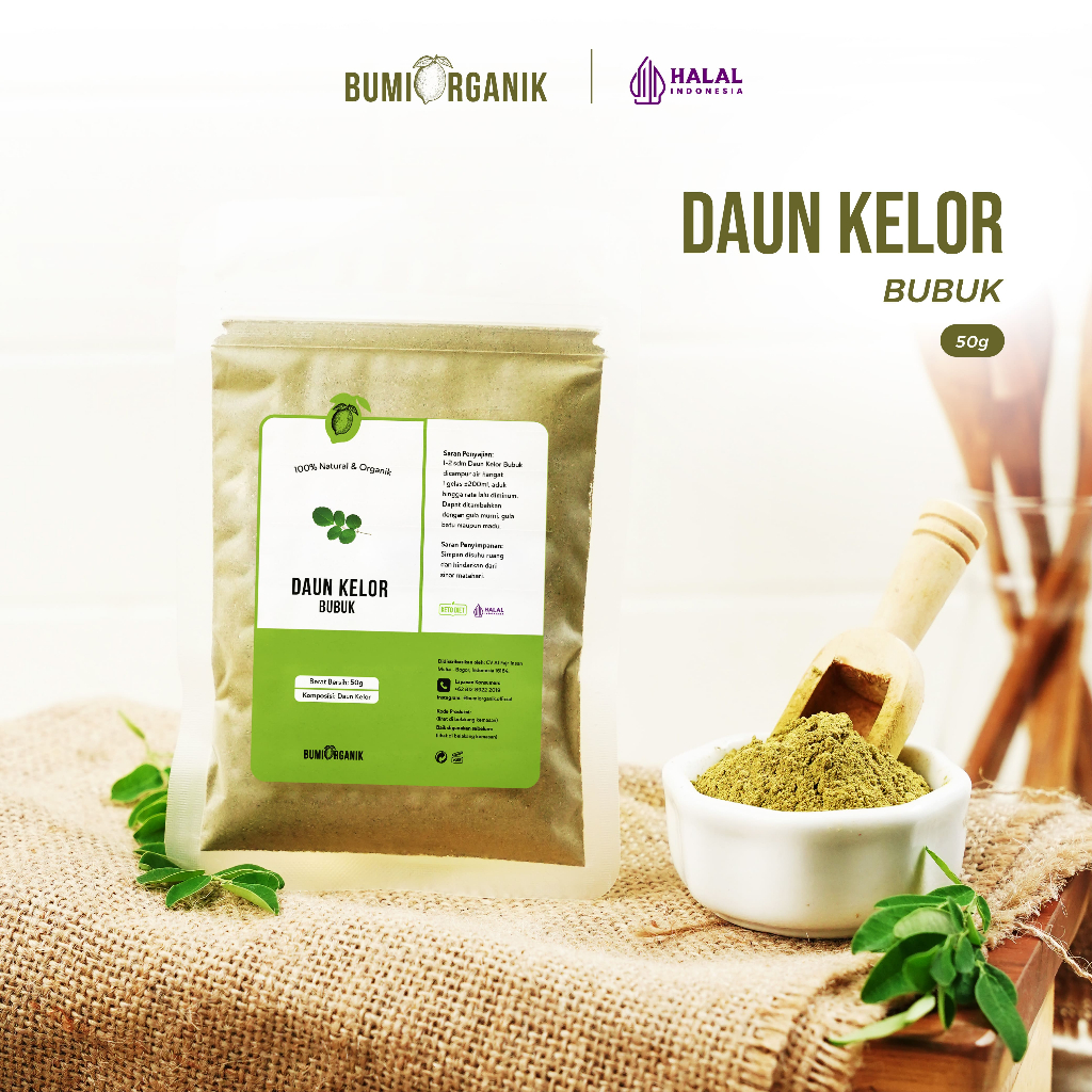 

BUBUK DAUN KELOR 50G - BUMI ORGANIK / BUBUK KELOR ORIGINAL 100% ORGANIK / BUBUK KELOR / DAUN KELOR / EKSTRAK DAUN KELOR / KELOR BUBUK / MORINGA / MASKER KELOR / MORINGA DAUN KELOR / SUPERFOOD / NATURLIFE / NUTRIFARM / DARI BUMI / SAFIYA / WARISAN ALAM