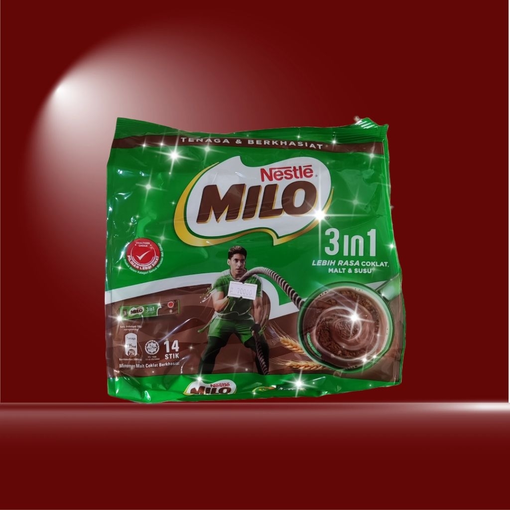 

Milo Active Go Sachet 3in1 Coklat, Malt & Susu EXP 04/2026