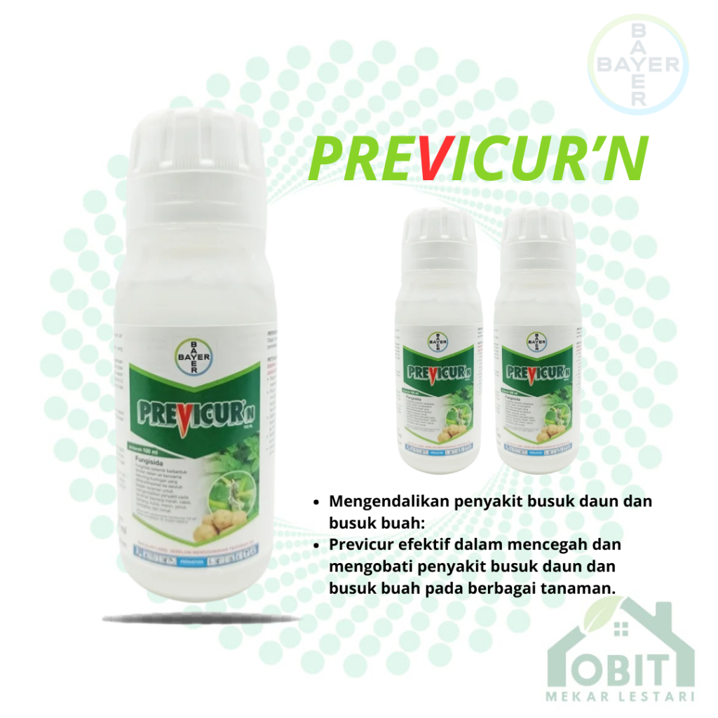 Depo Pertanian - Previcur N 722 SL 100ml Fungisida Sistemik Obat Pembasmi Penyakit Jamur Tanaman / F