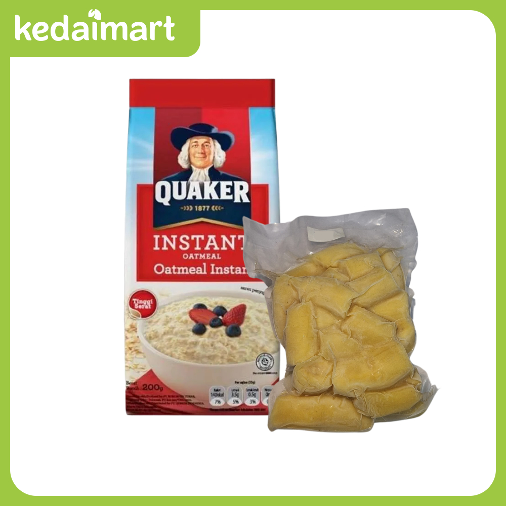 

(Bundle Hemat) Quaker Instant Oat 200 Gram + Buah Pisang Frozen 500 Gram