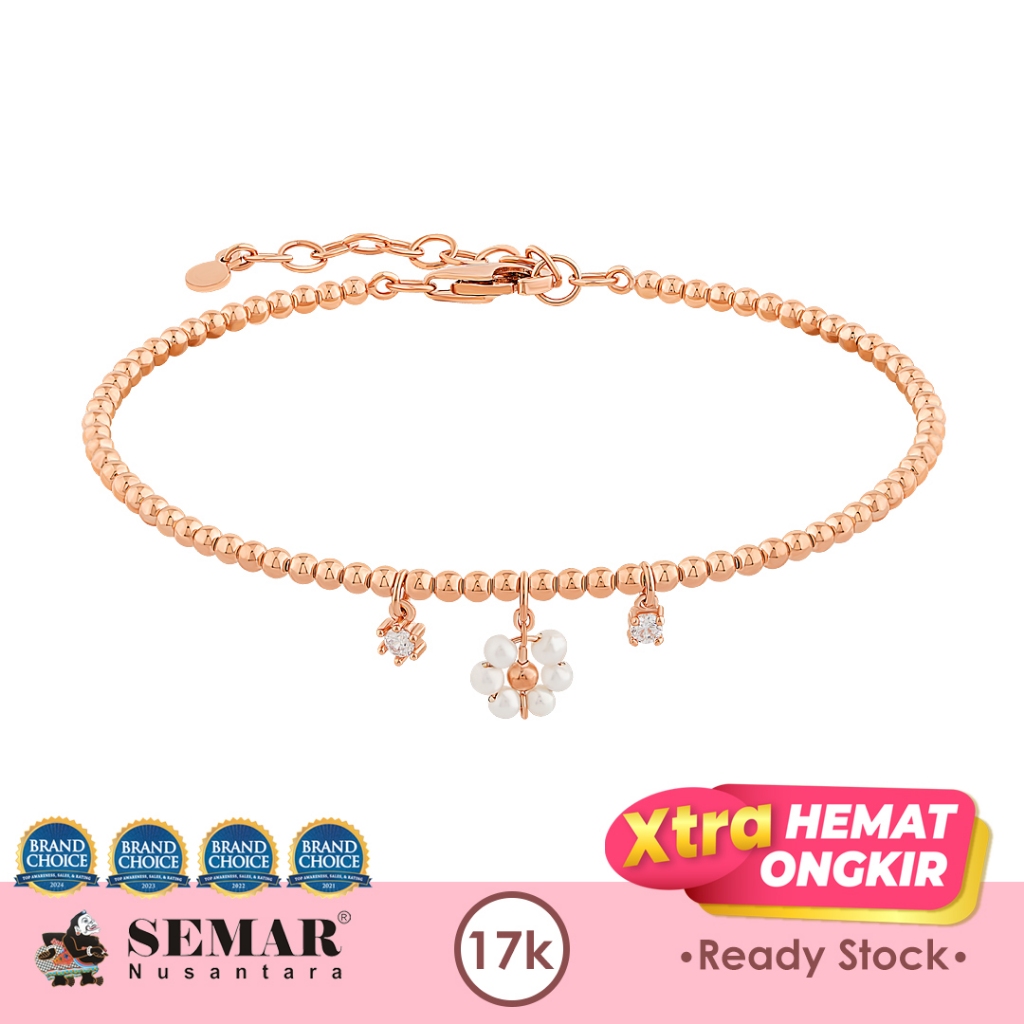 Gelang Emas Bubble Pearla Amy Gold 17K Semar Nusantara