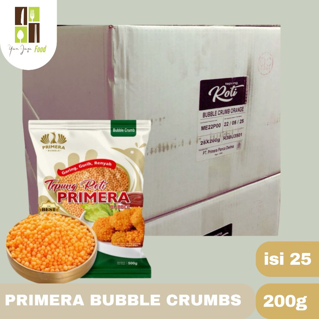 

Primera Bubble Crumb/ Star Crumbs / Tepung Bentuk Bintang / Tepung Roti Bintang / Bubble Crumb Bintang / Kemasan 200g/500g 1 CARTON