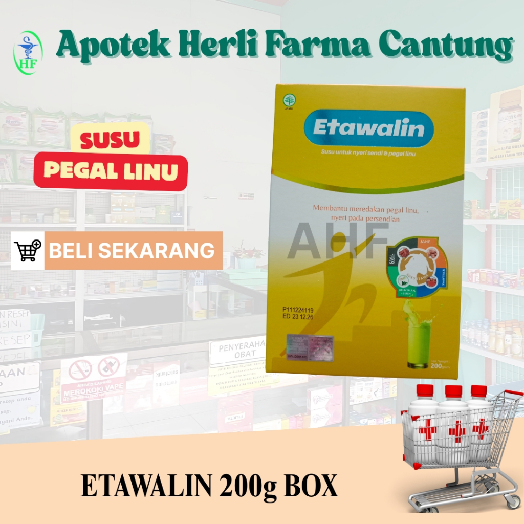 

Etawalin @box (200 gram) Susu untuk meredakan pegal linu dan nyeri pada persendian