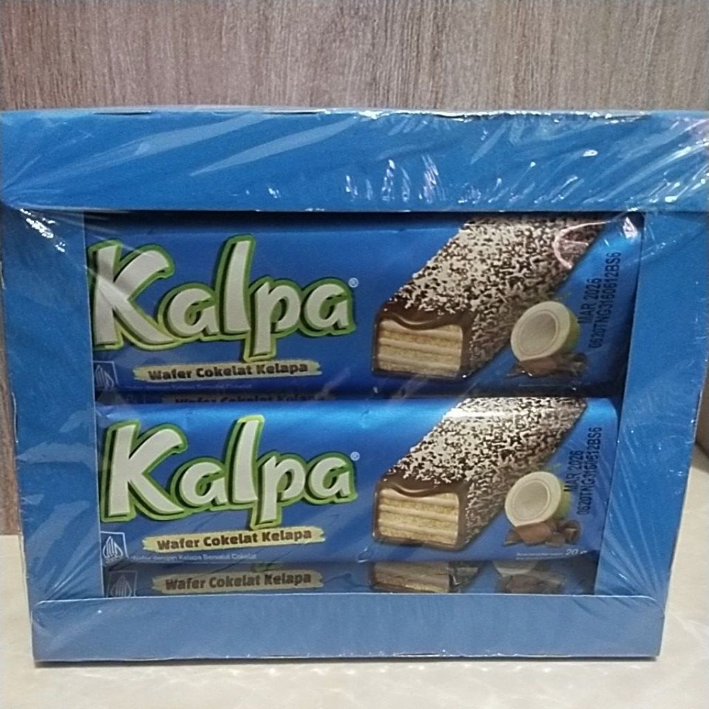 

Kalpa Wafer Cokelat Kelapa isi 12 bungkus