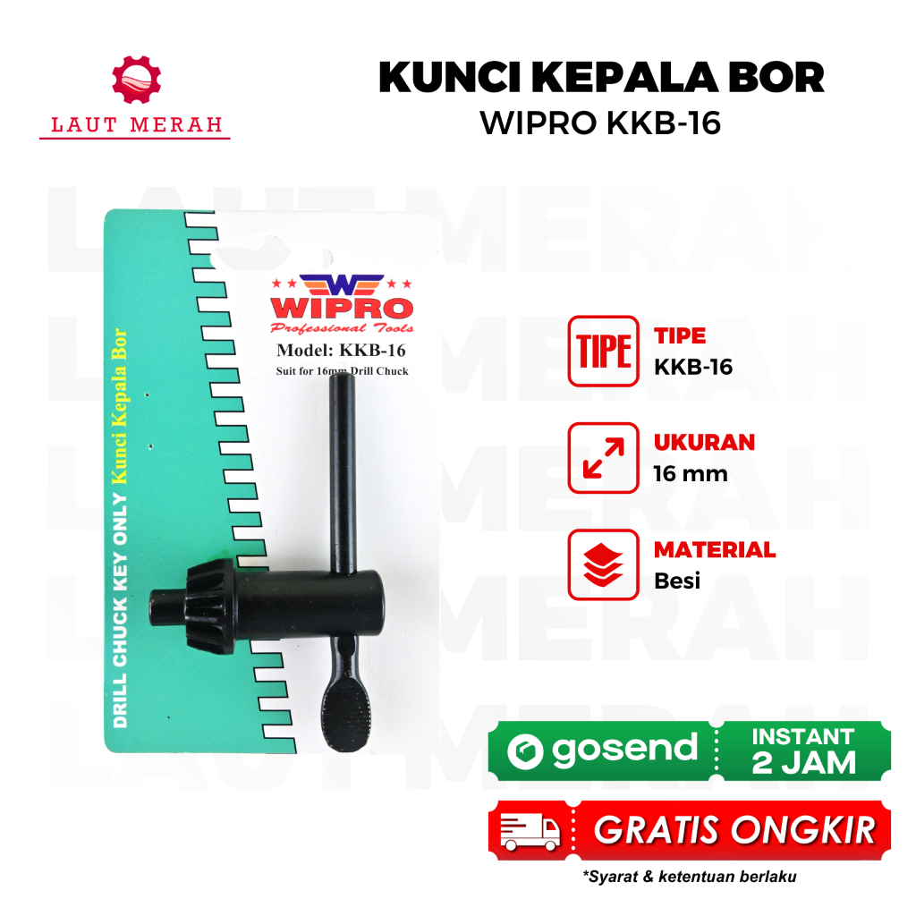 Kunci kepala Bor 16 mm WIPRO KKB-16