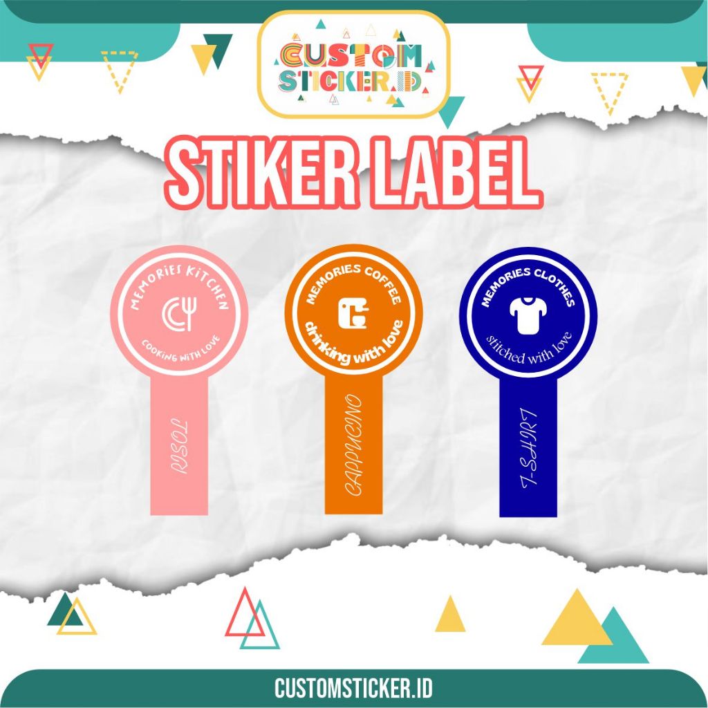 

Stiker Label E Custom Free Template