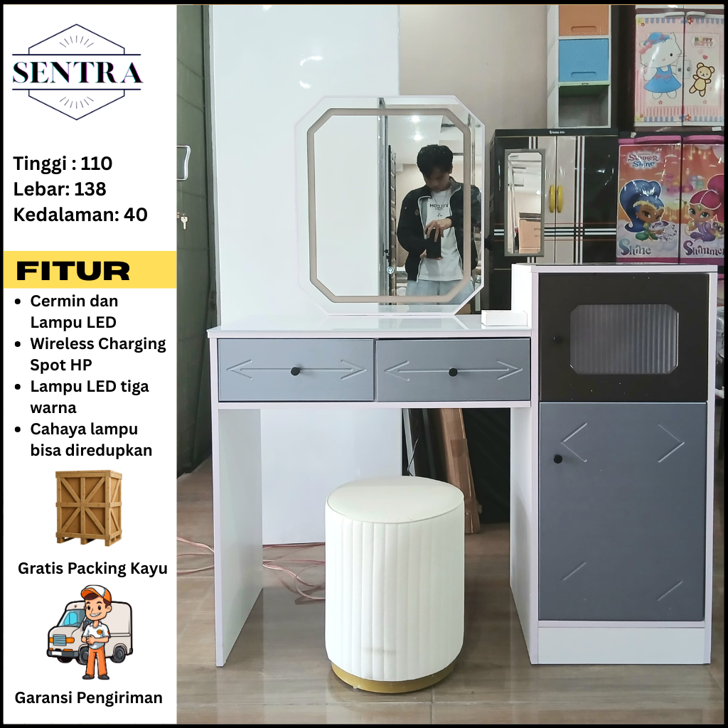 MEJA RIAS LED/MEJA RIAS MINIMALIS/MEJA RIAS LAMPU-MEJA RIAS