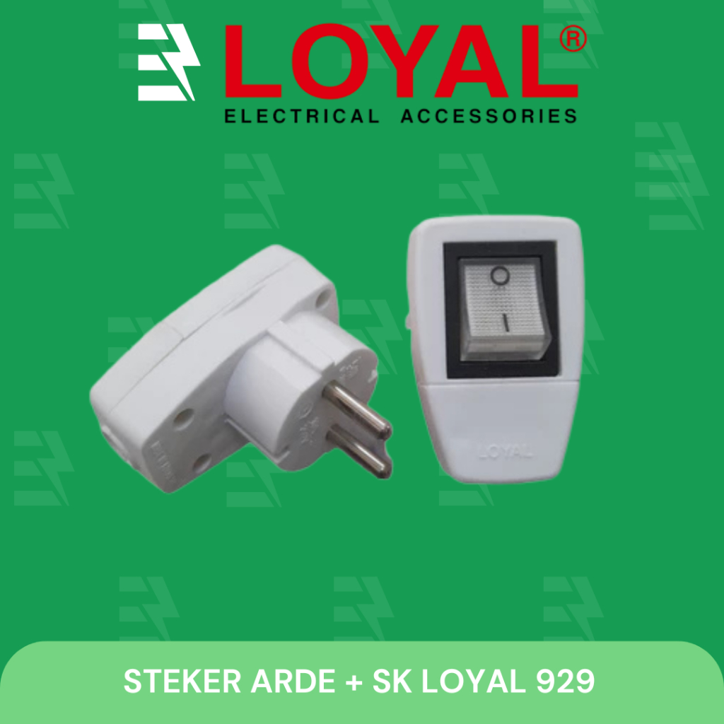 Steker arde + saklar loyal / steker arde + sk loyal 929