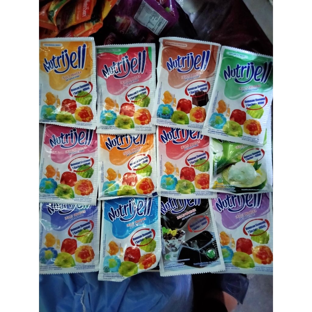

nutrijell sachets aneka rasa