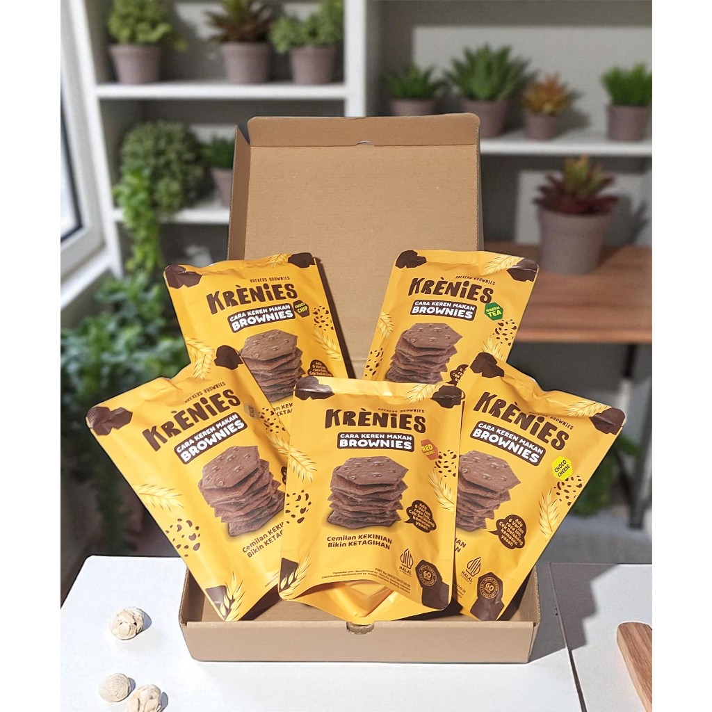 

Bundling Snack KRENIES | Cemilan Premium Mix Varian | Choco Cheese, Mocca, Red Velvet, Green Tea, Peanut| ala iBar Official