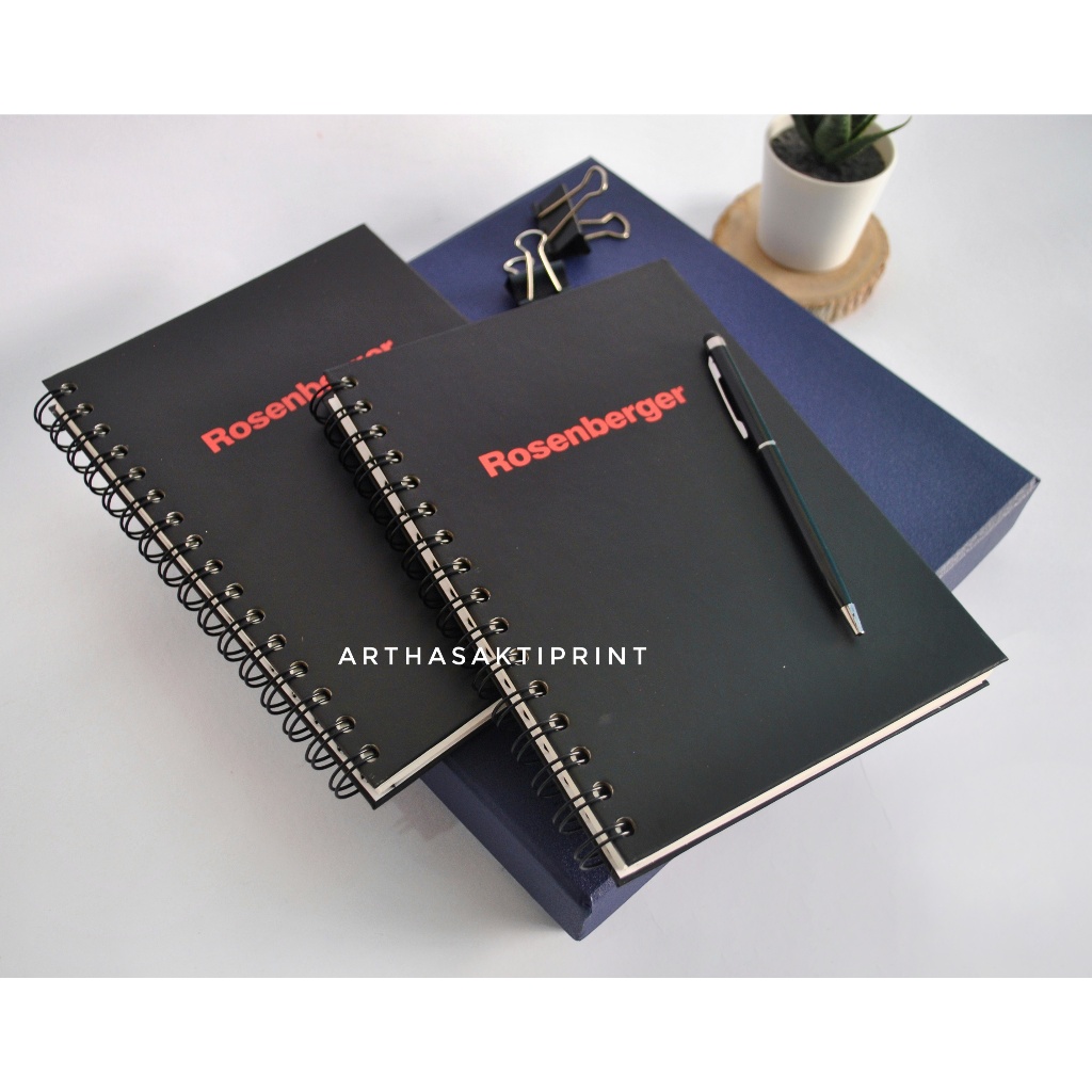 

MERCHANDISE/SOUVENIR NOTES BOOK SPIRAL CUSTOM | UKURAN A5 | HARD COVER