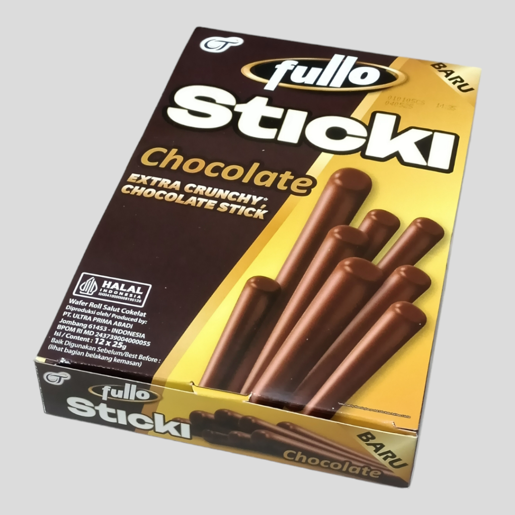 

FULLO STICKI Chocolate Extra Crunchy Stick 25gr (12 pack/Box)