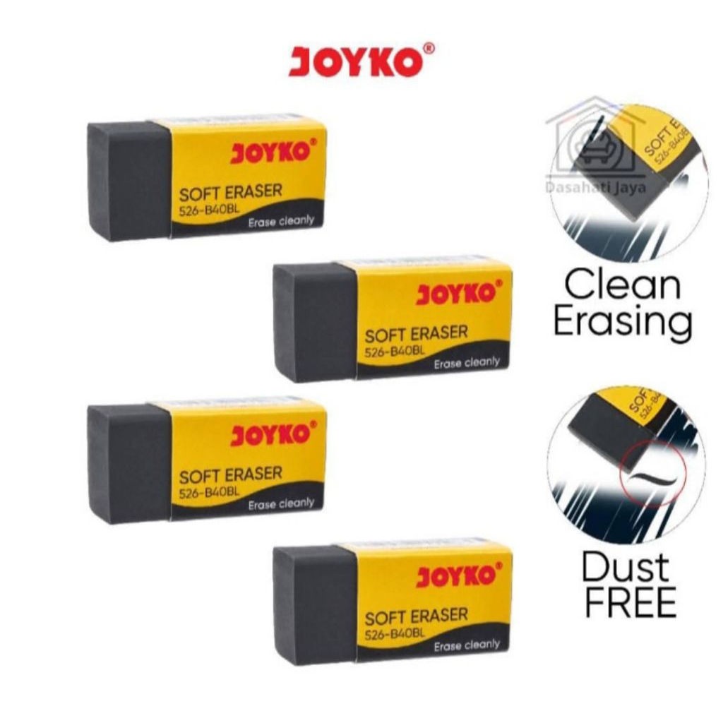 

Penghapus Joyko 526 B40P / Joyko Eraser 526 B40P 1 Pack isi 40 pcs