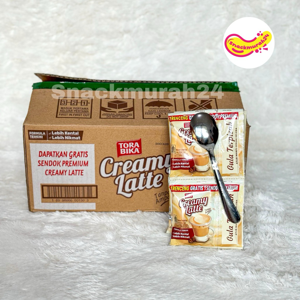 

Torabika Creamy Latte 1 Dus isi 12 Renceng (FREE SENDOK STAINLEES SETIAP RENCENG NYA)