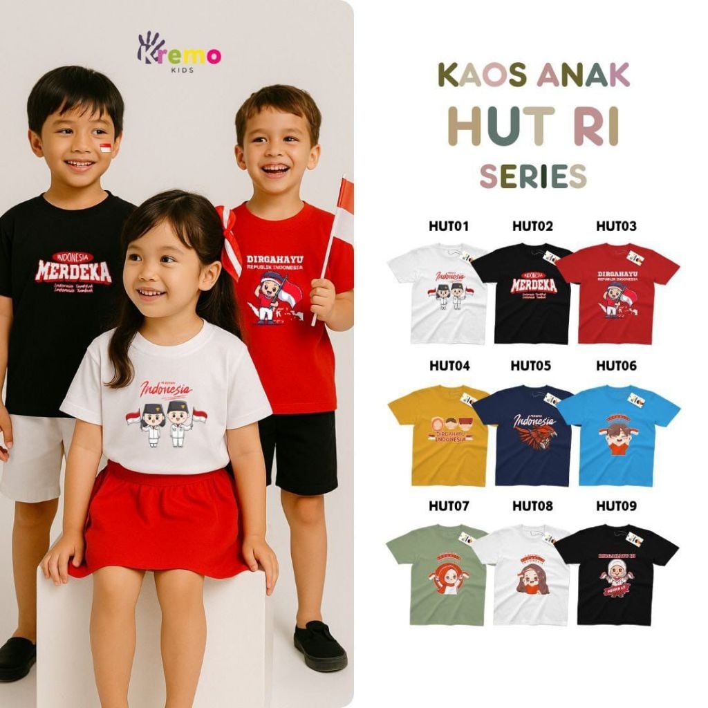 kaos anak HUT RI