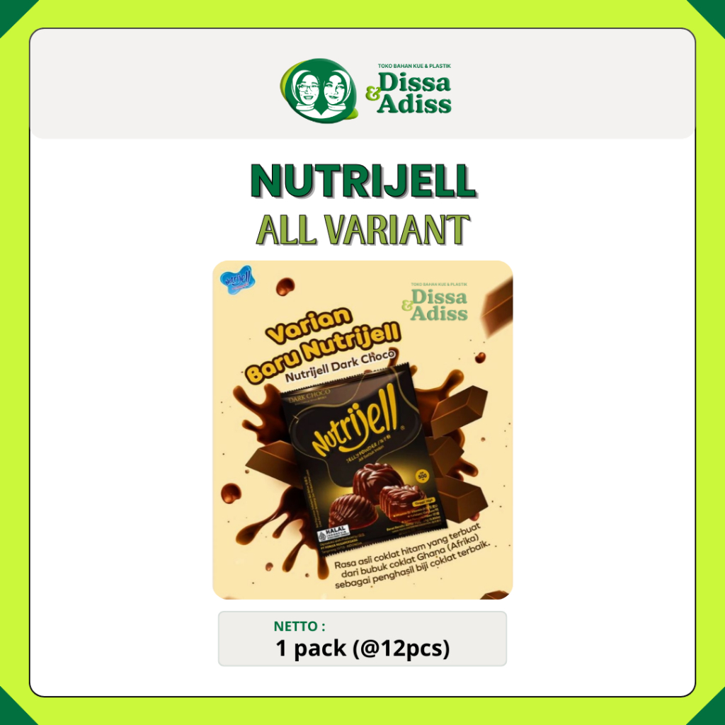 

GRATIS ONGKIR - BARU NUTRIJELL JELLY POWDER INSTANT/AGAR AGAR / AGAR AGAR - Tobaqdissa