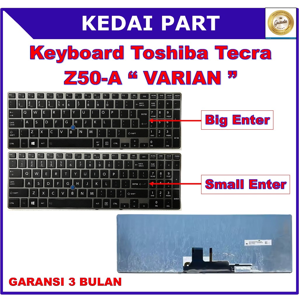 Keyboard Toshiba Tecra Z50-A Z50-A5101L Z50-A5302M Z50-A1502 Z50-B Backlight