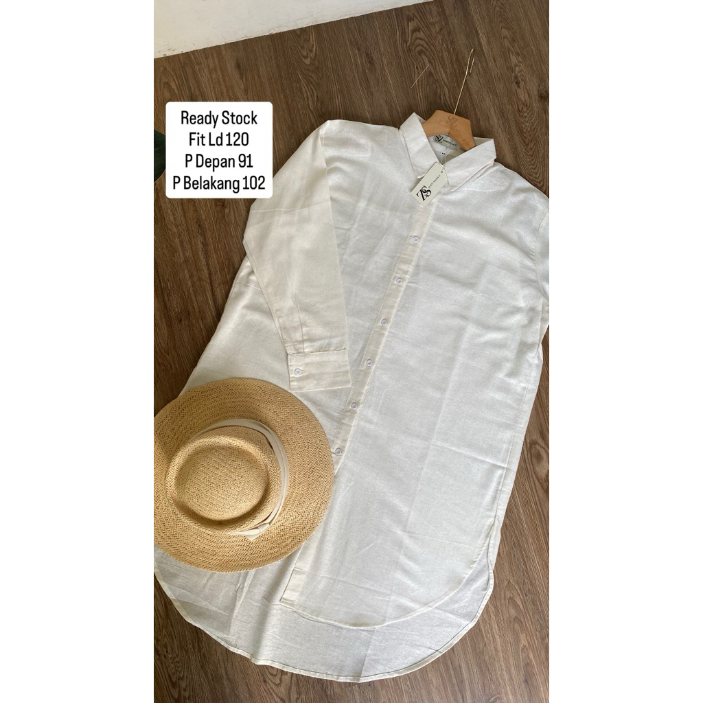 tunik linen wanita