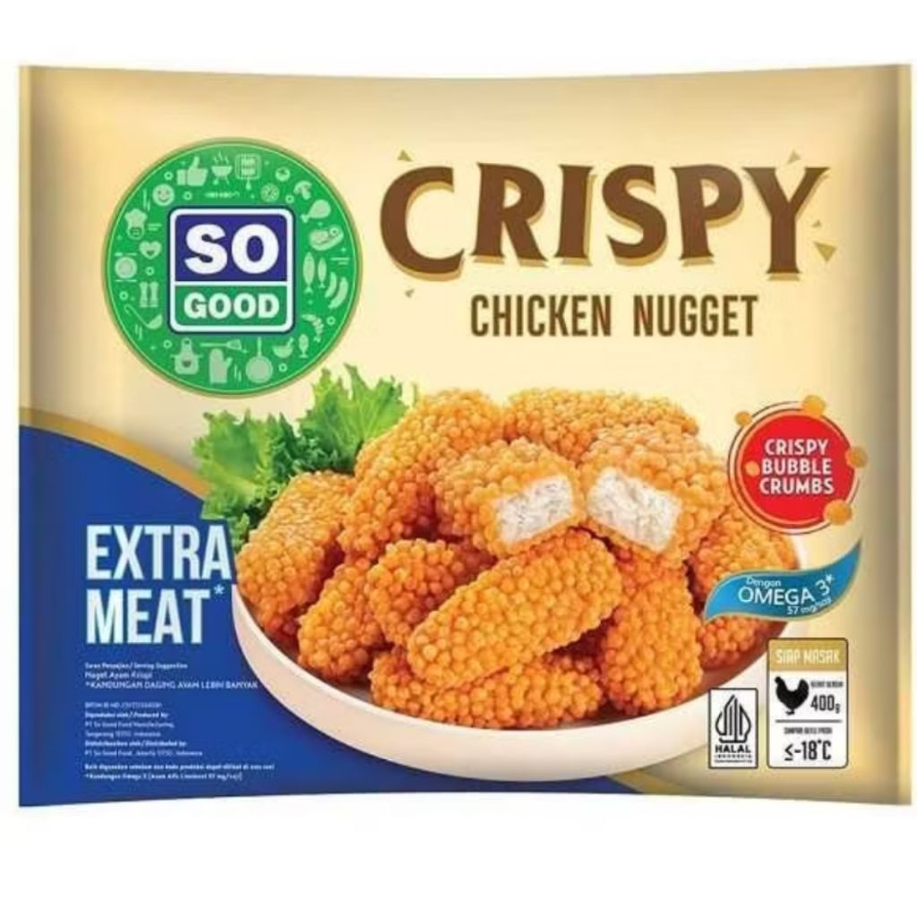 

so good crispy chicken nugget 400gr
