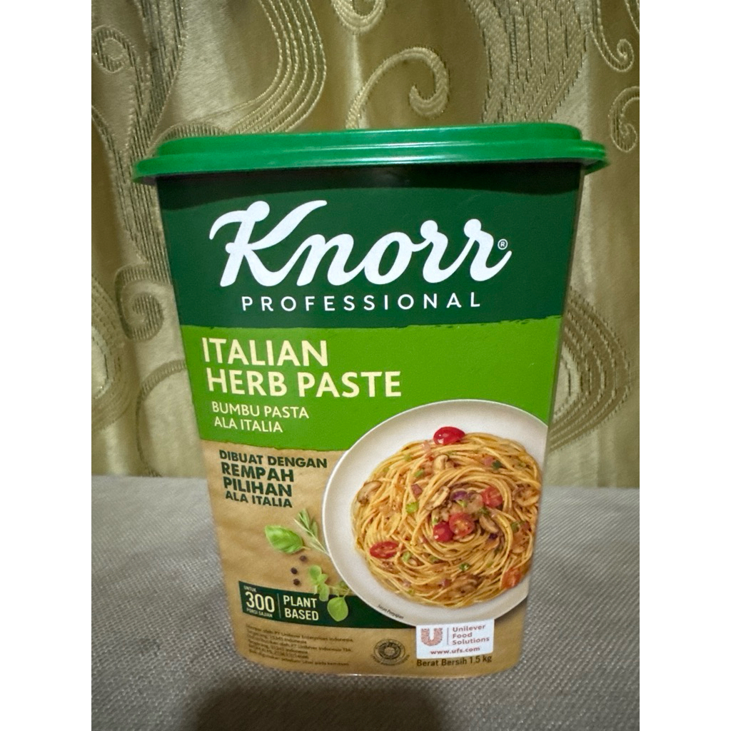 

Knorr ITALIAN HERB PASTE BUMBU PASTA ALA ITALIA 1,5 kg