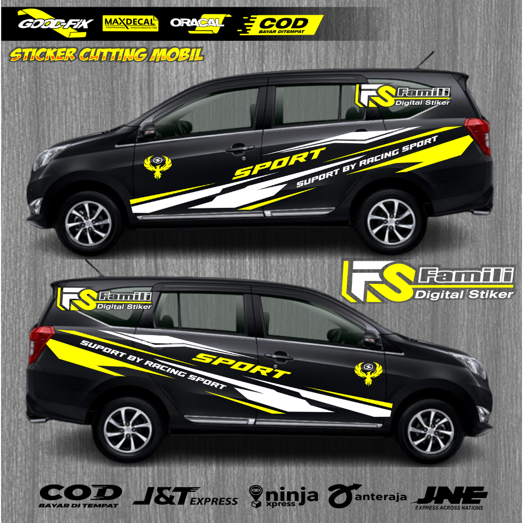 STIKER CUTTING MOBIL STRIPING LIS VARIASI STIKER MOBIL Sigra Stiker Terbaru Lis Aksesoris Sigra