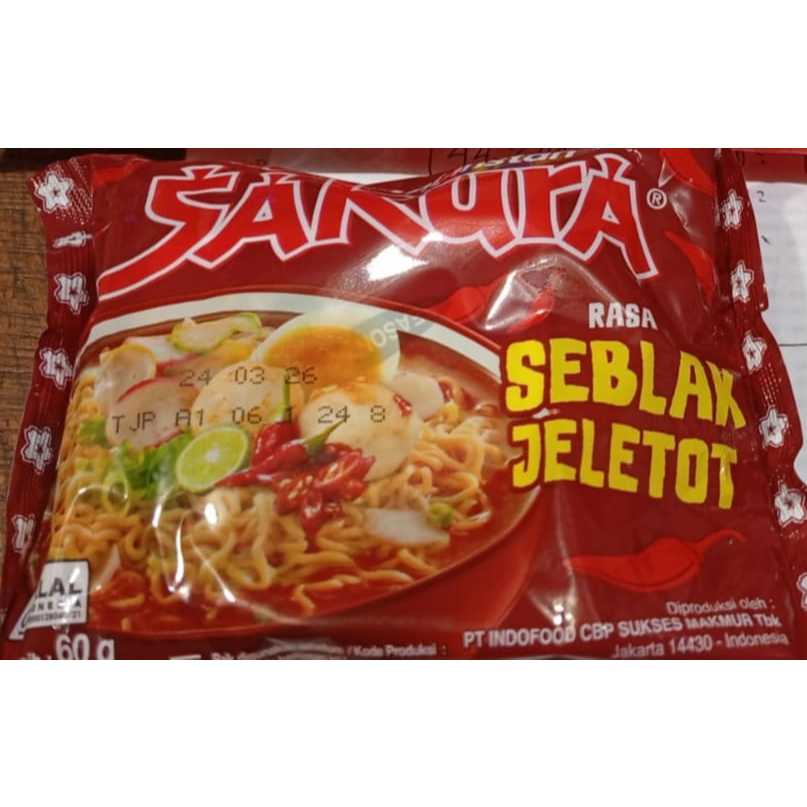 

SAKURA MIE INSTAN RASA SEBLAK JELETOT 60GR