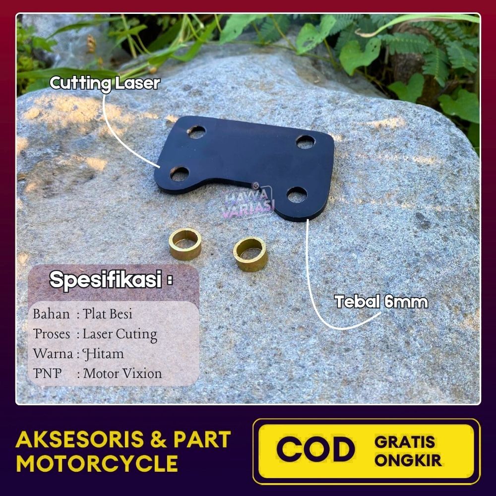 HAVVA Bracket Kaliper Vixion Plat Dudukan Kaliper 2P Vixion Piringan Cakram Vixion Old New 300mm