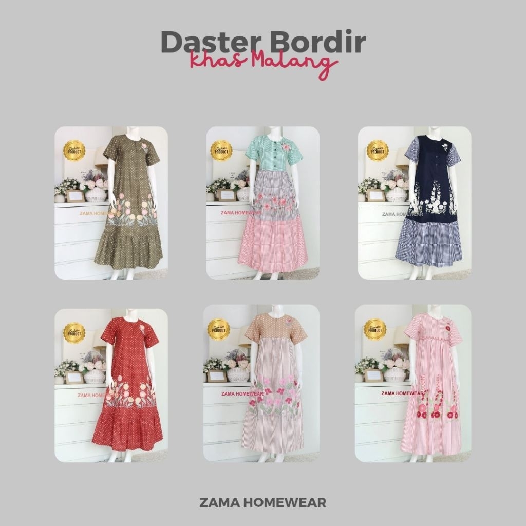 ZAMA | Daster Panjang Lengan Pendek Khas Malang