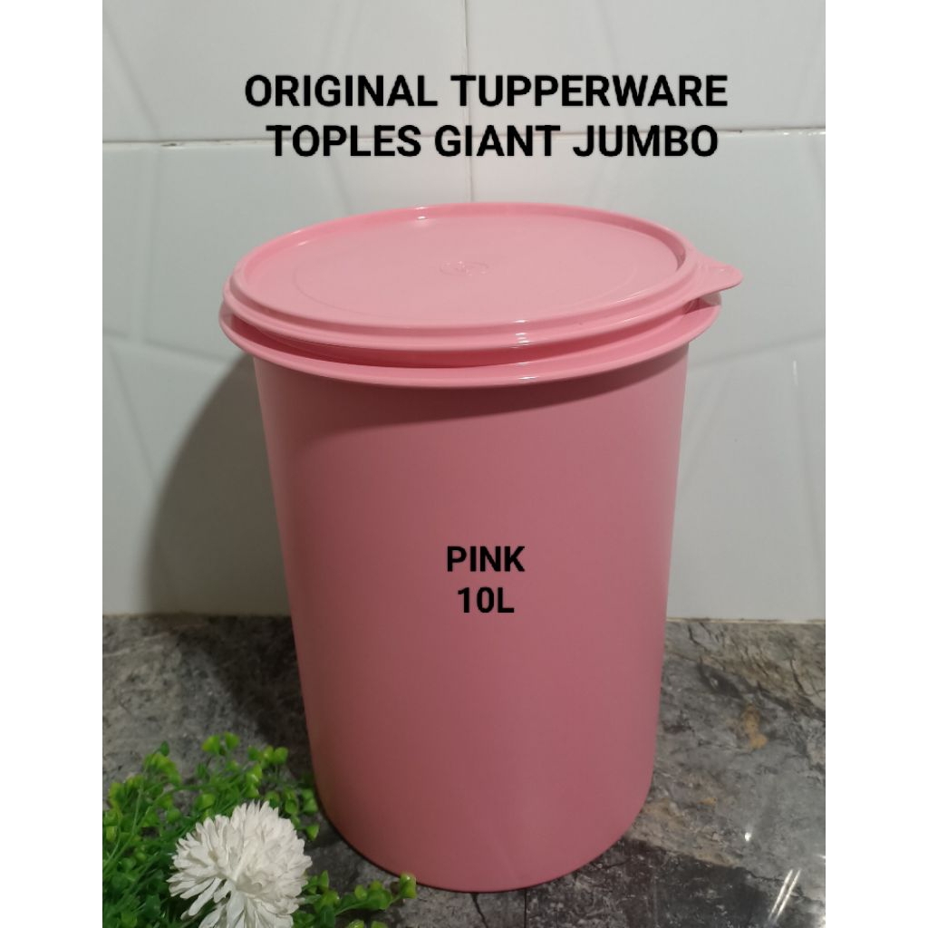 ORIGINAL BARU TUPPERWARE TOPLES KERUPUK GIANT CANISTER 8.4L/TOPLES MAXI 10L