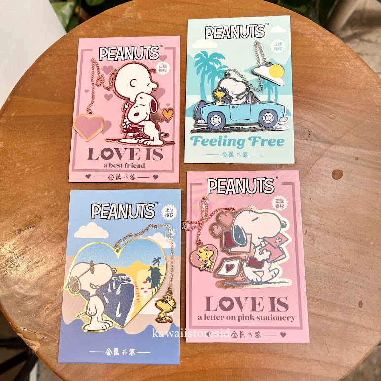 

Pembatas Buku Penanda Buku Bookmark Seri Snoopy Peanuts Charlie Woodstock Unik Lucu Gift Hadiah Kado