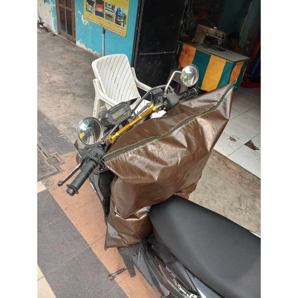Karung Kurir Terpal Tas Karung Kurir Terpal Ziper Ukuran 50-90X100cm