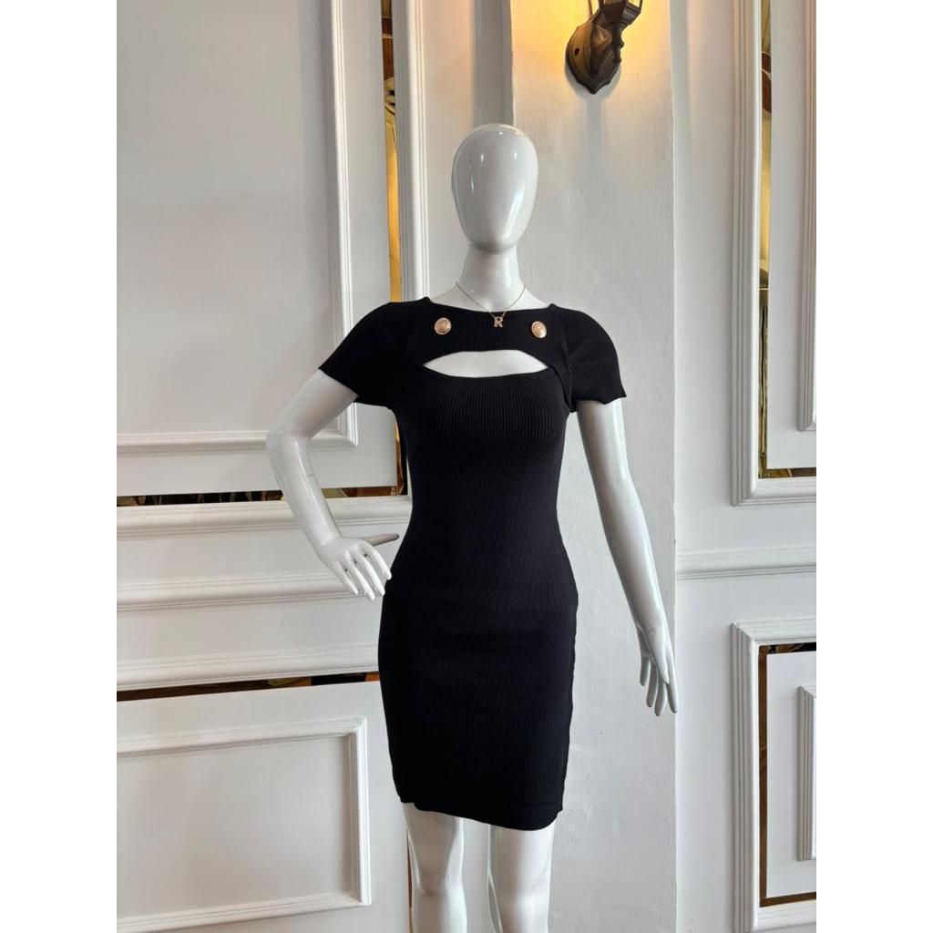 Balmain paris - Dress Knit Wanita Premium Aurajuneofficialstore