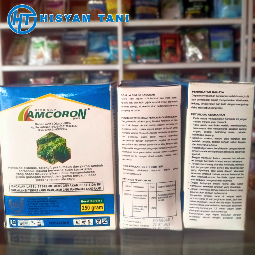 AMCORON 80 WP 250 GRAM HERBISIDA PEMBEKU BIJI RUMPUT - DIURON 80%