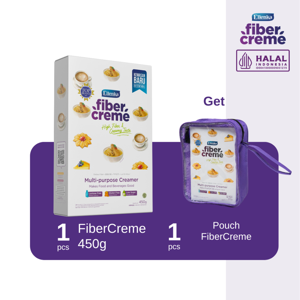 

FiberCreme Krimer Serbaguna 450gr Free Pouch