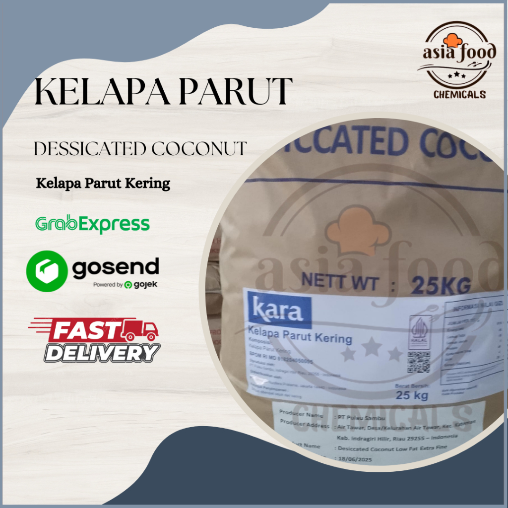 

Kelapa Parut Kering / Desiccated Coconut 500 gr 1 Kg