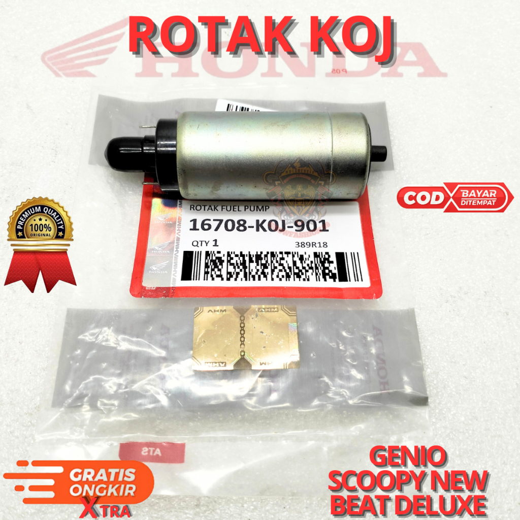 ROTAK KOJ UNTUK MOTOR GENIO,SCOOPY NEW,BEAT DELUXE AHM BERKUALITAS ORIGINAL ASLI ORI