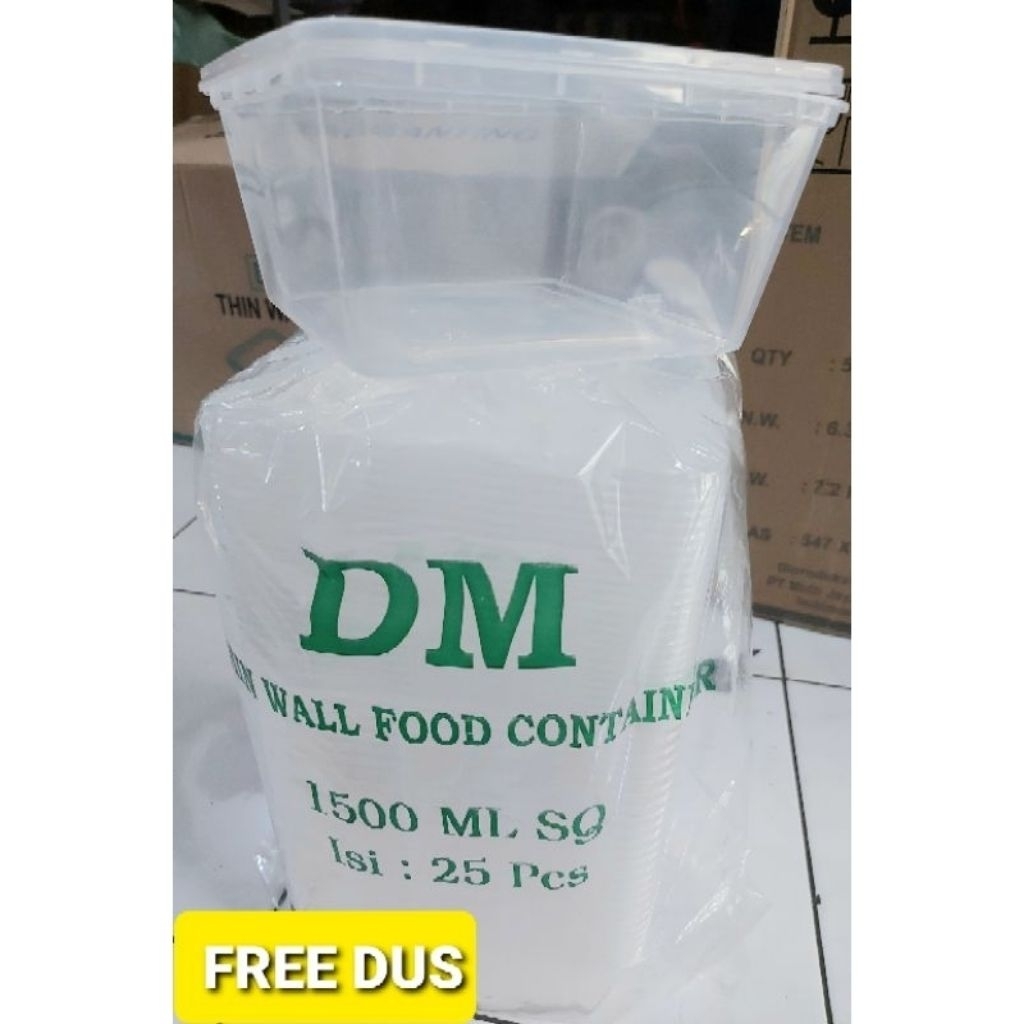 Thinwall 1500ml SQUARE/Thinwall 1500ml KOTAK