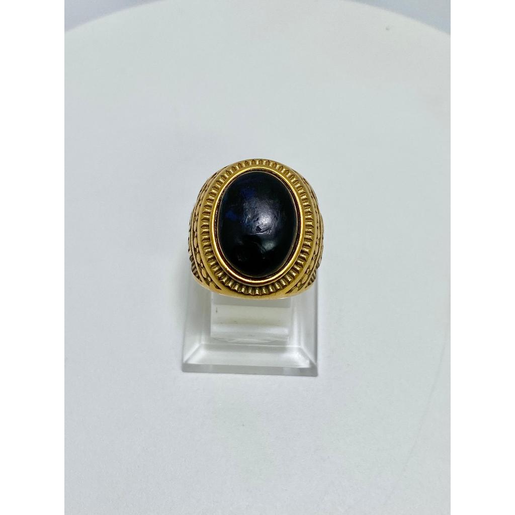 Cincin Batu Akik kalimaya Banten Black Opal