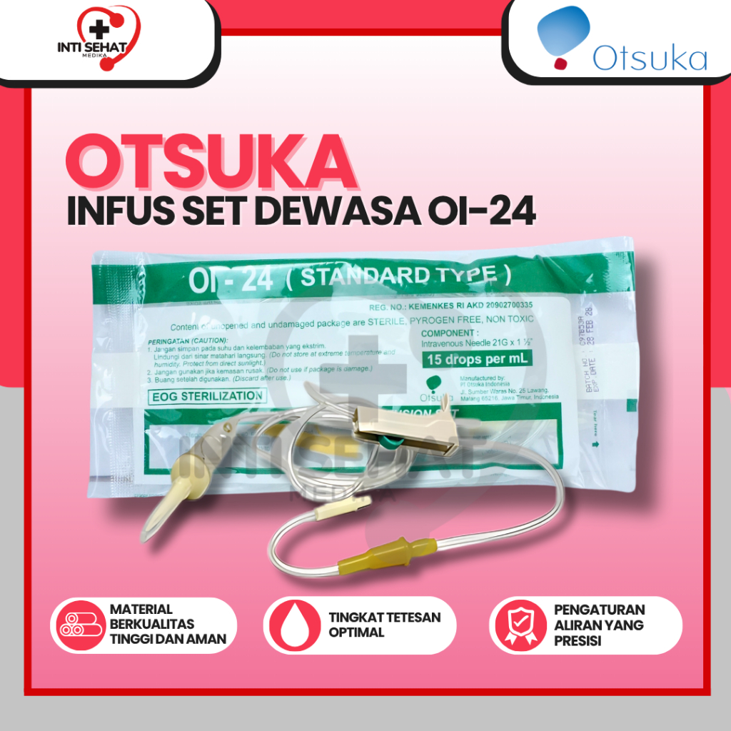 Infuset Dewasa OI-24 Otsuka / Infusion set / Selang Infus