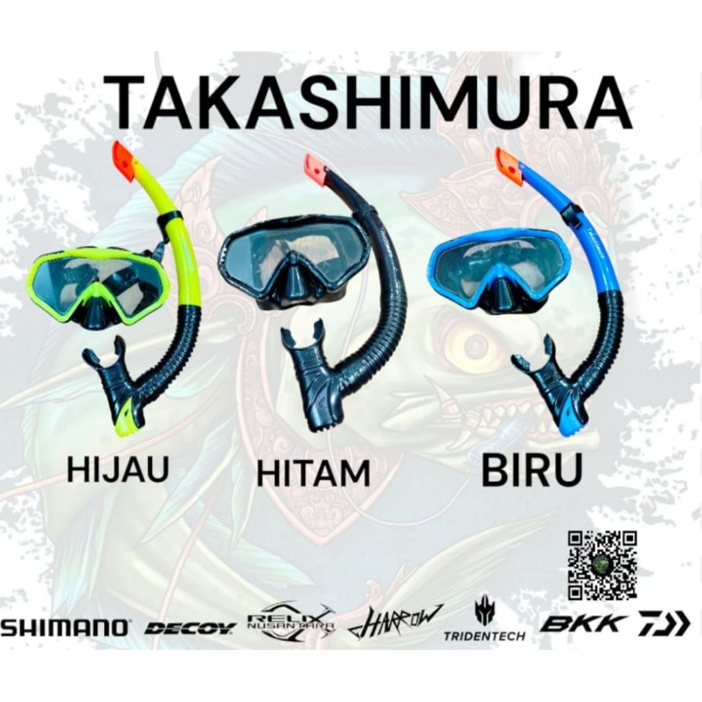TAKASHIMURA KACAMATA RENANG SNORKLING PVC SPEEDS