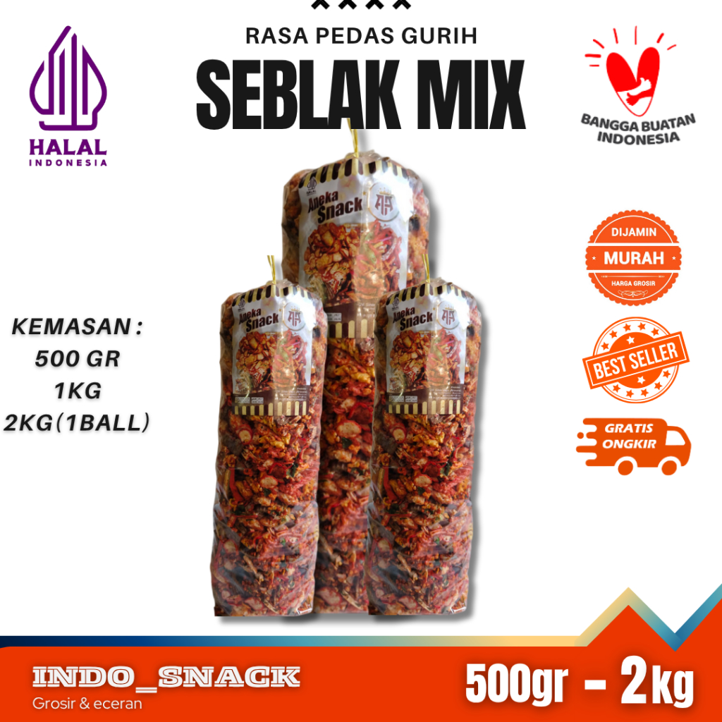 

Seblak Mix Pedas Gurih 500 gr, 1kg, 2kg(1ball) TERMURAH