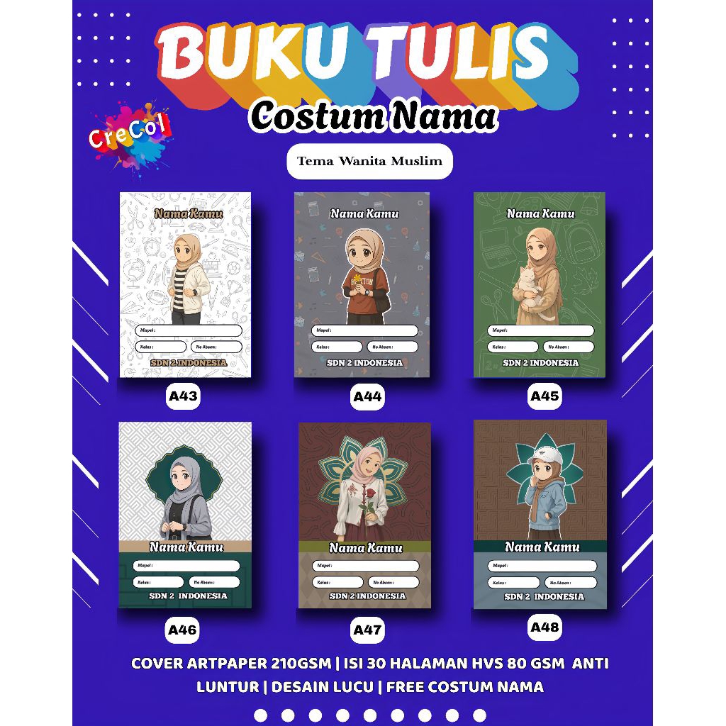 

Buku Custom Nama - Buku Catatan Unik & Eksklusif