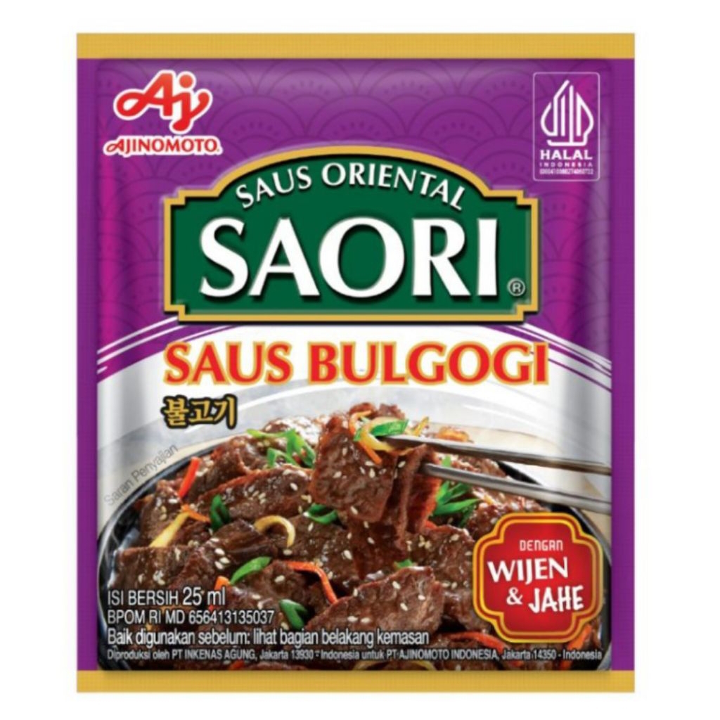 

Saori Saus Oriental Bulgogi Sachet 25ml