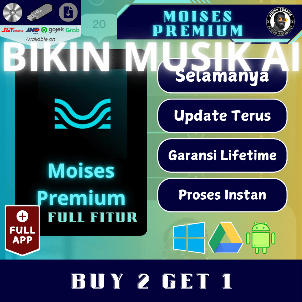 BIKIN MUSIK AI SSS - MOISES AI PREMIUM BERGARANSI murah termurah akun sendiri bergaransi for android