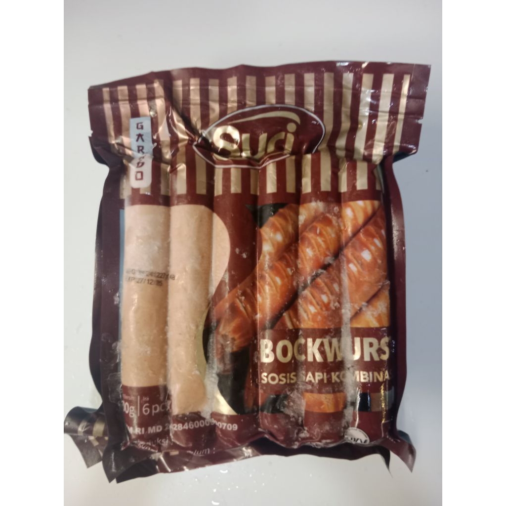 

Suri bockwurst sosis sapi jumbo 500gr isi 7