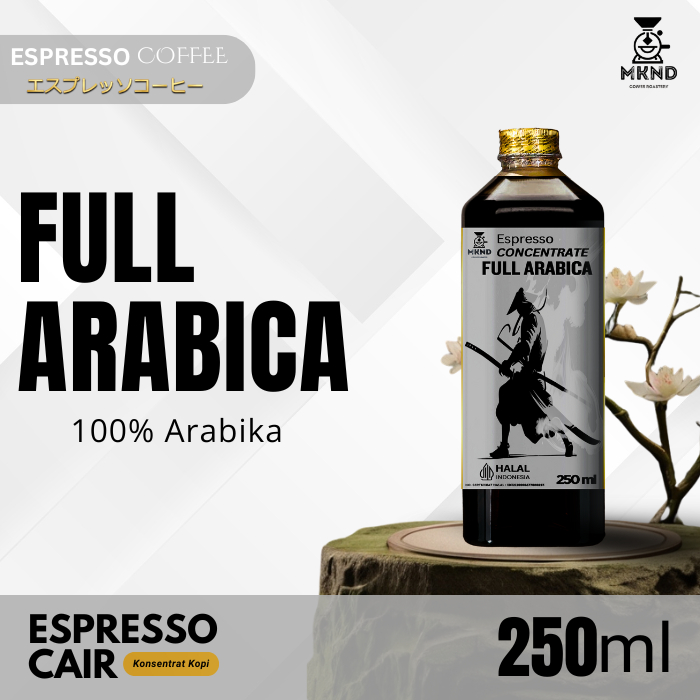 

MKND COFFEE ROASTERY - Full Arabika Espresso Cair 250ML | Konsentrat Kopi Espresso Medium Dark Roast