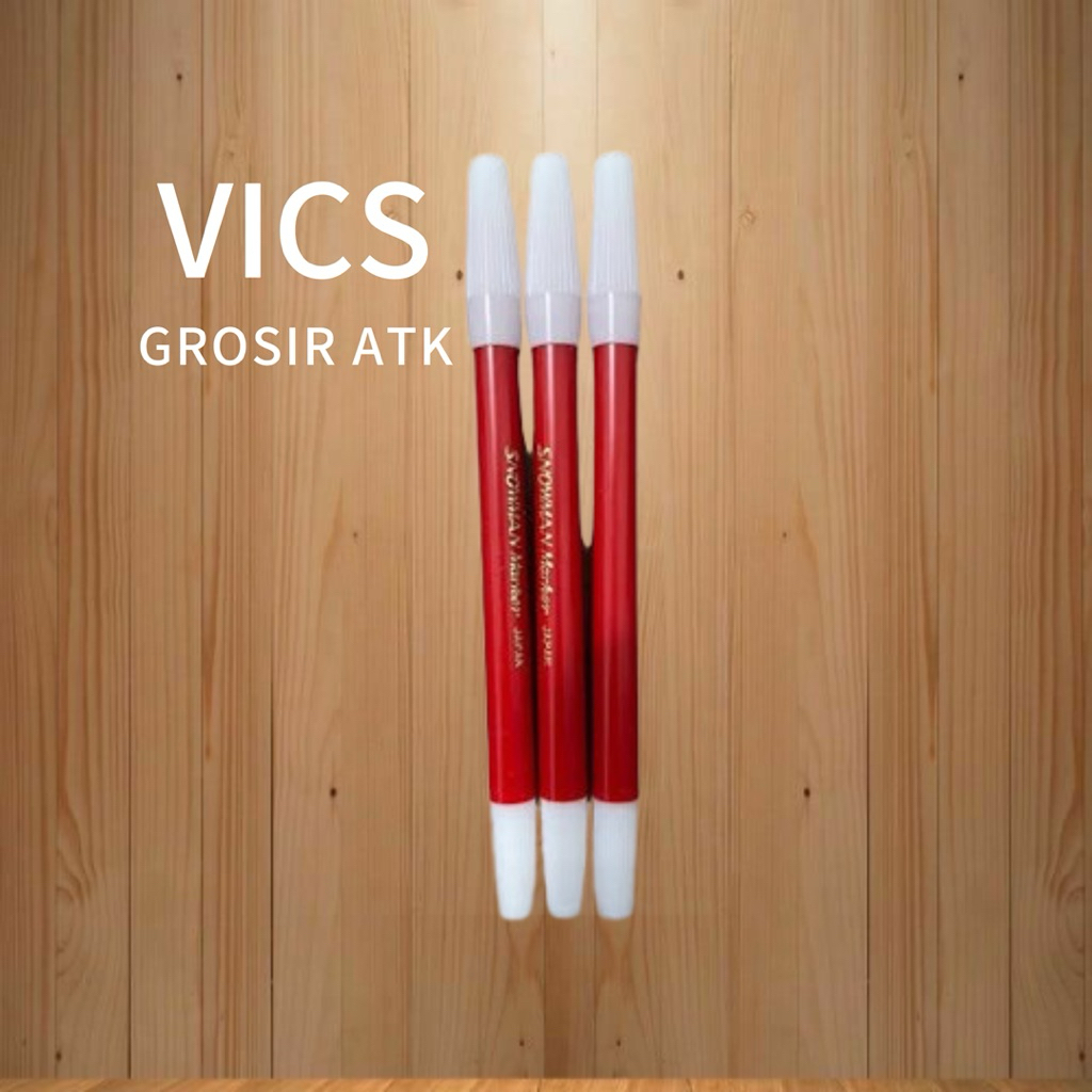 

Spidol Snowman Kecil - Merah 1 Lusin