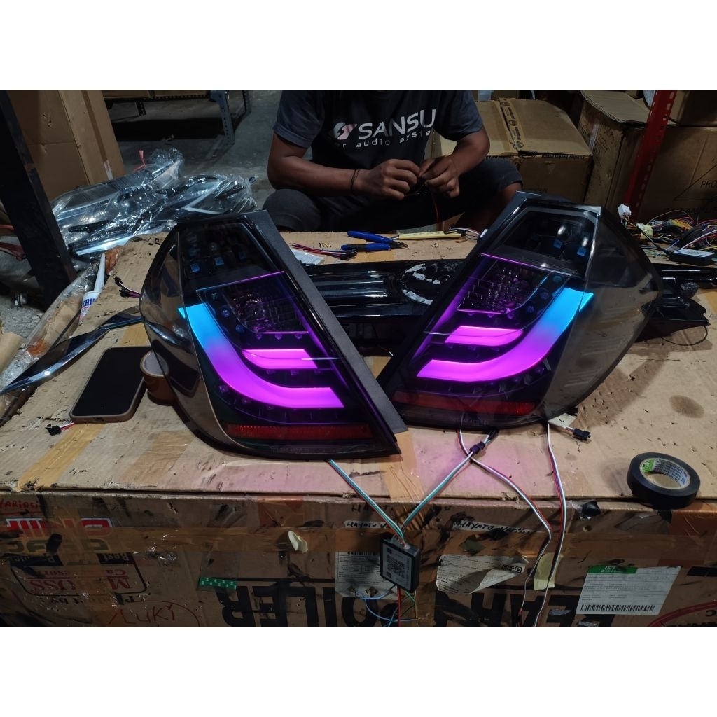 Stoplamp Jazz GE8 2008up Custom RGB Matrix Padlepop